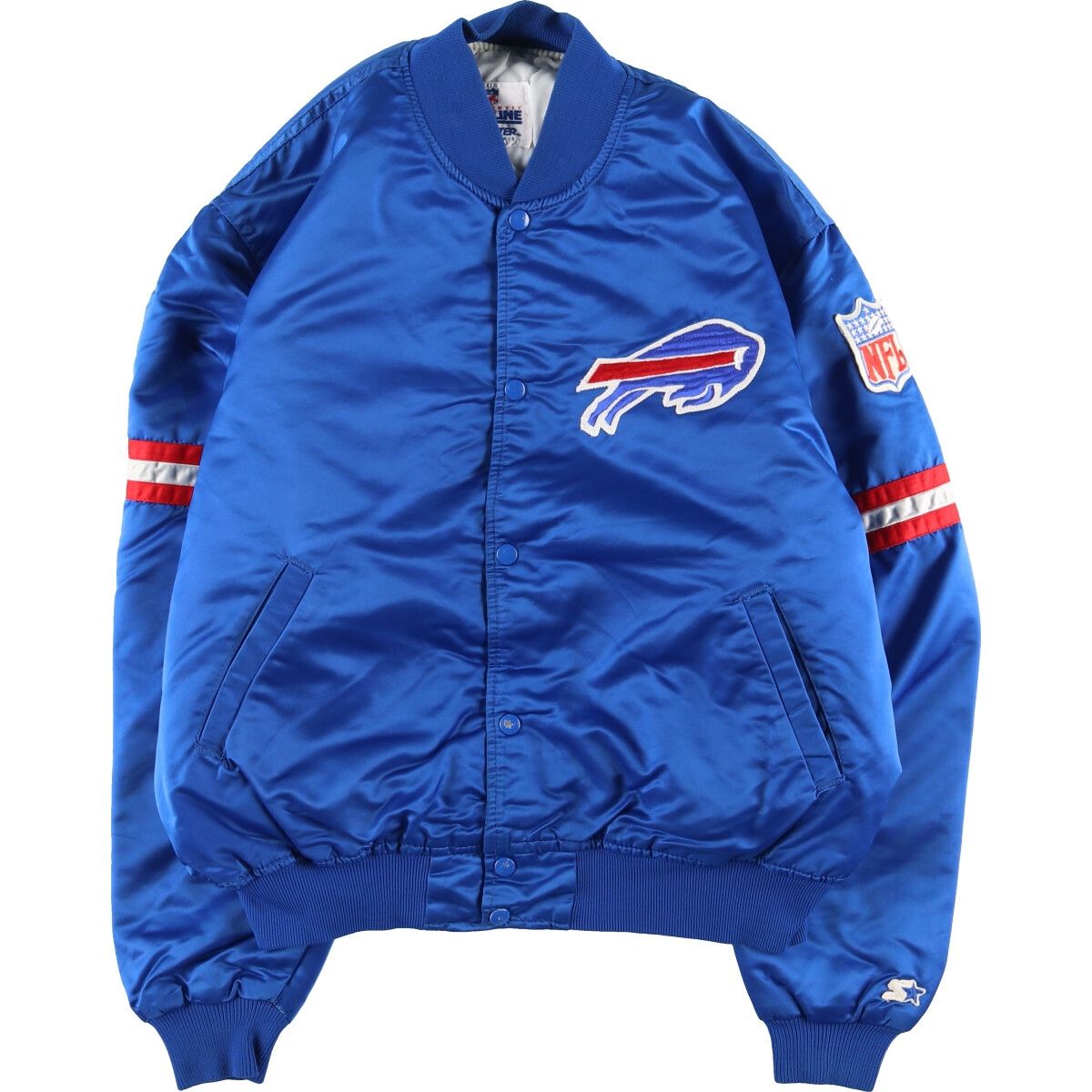 古着 90~80年代 スターター Starter NFL BUFFALO BILLS バッファロービルズ バックワッペン 袖ワッペン 中綿ジャケット  USA製/evb003119 - メルカリ