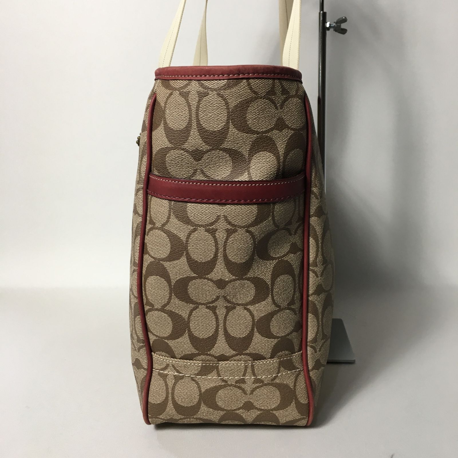 2506-186｜美品｜コーチ シグネチャー ハンドバッグ ブラック 良品】COACH(コーチ)シグネチャー ハンドバッグ ブラック 黒