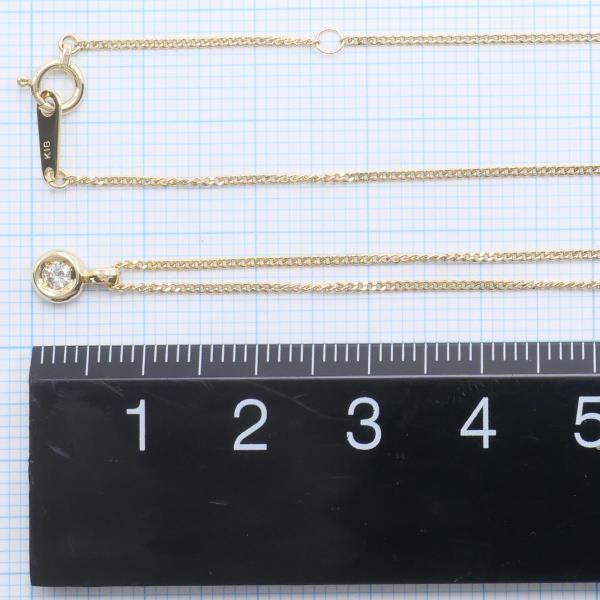 K18YG ネックレス ダイヤ 0.05 総重量約1.9g 約40cm - ワンダー