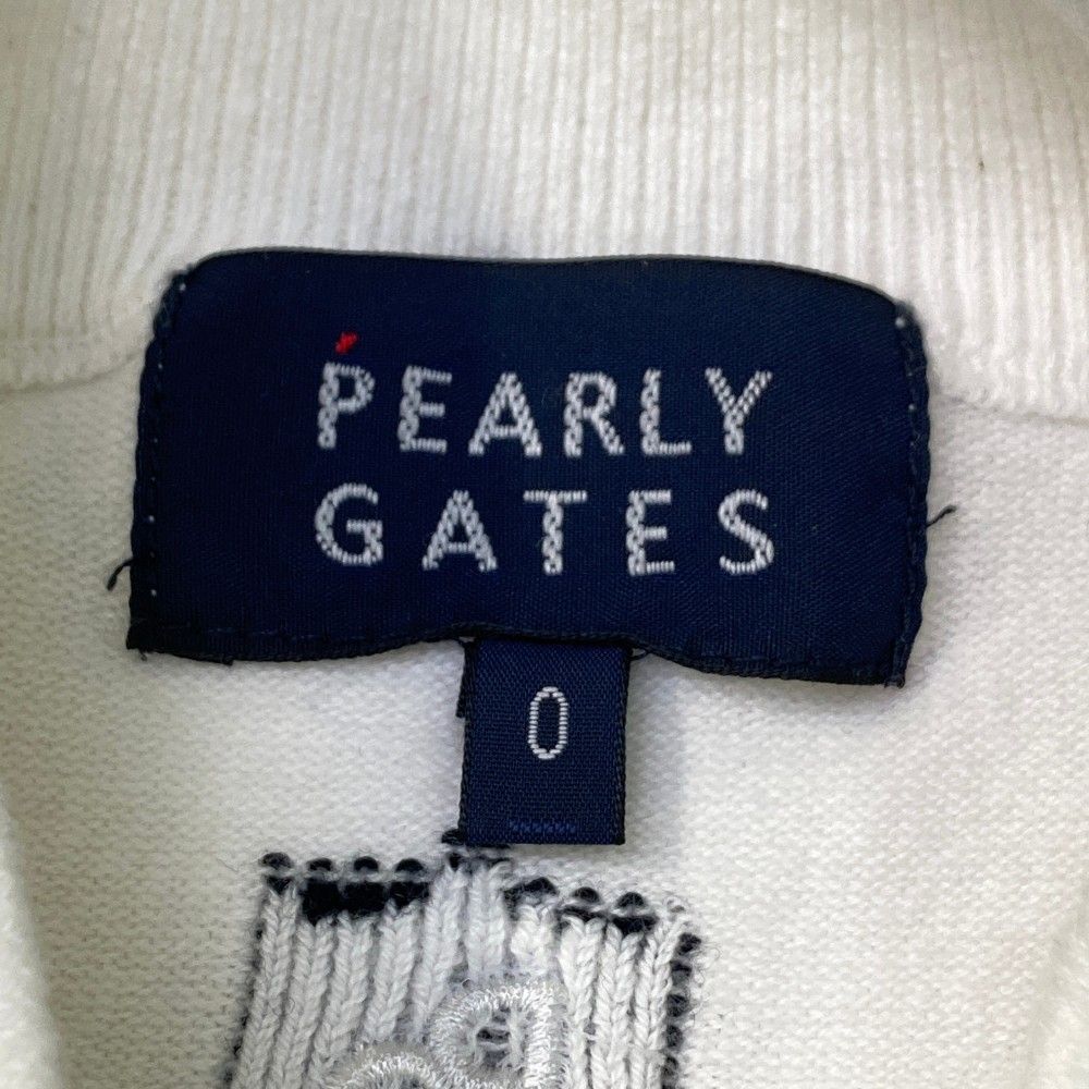 サイズ：0 PEARLY GATES パーリーゲイツ 2023年モデル ハイネック ニットセーター  ホワイト系 [240101461044] ゴルフウェア レディース ストスト サイズ：0 PEARLY GATES パーリーゲイツ 2023年モデル