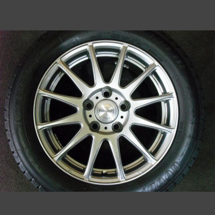 T-2135 本州 グッドイヤー 205 60R16 超バリ山 90ノア ヴォクシー プリウスα 等 16インチスタッドレスセット 物 タイヤホイール