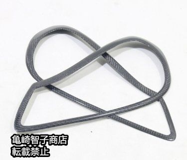 ポルシェ カイエン Cayenne 957 2007～2010年式 ブラックカーボンカーボンファイバー製 ヘッドライトカバー FFCRYSTALESIA_COM