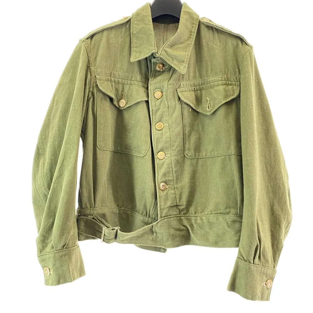 希少 50s イギリス軍 実物 上下 グリーンデニム カバーオール 2025年