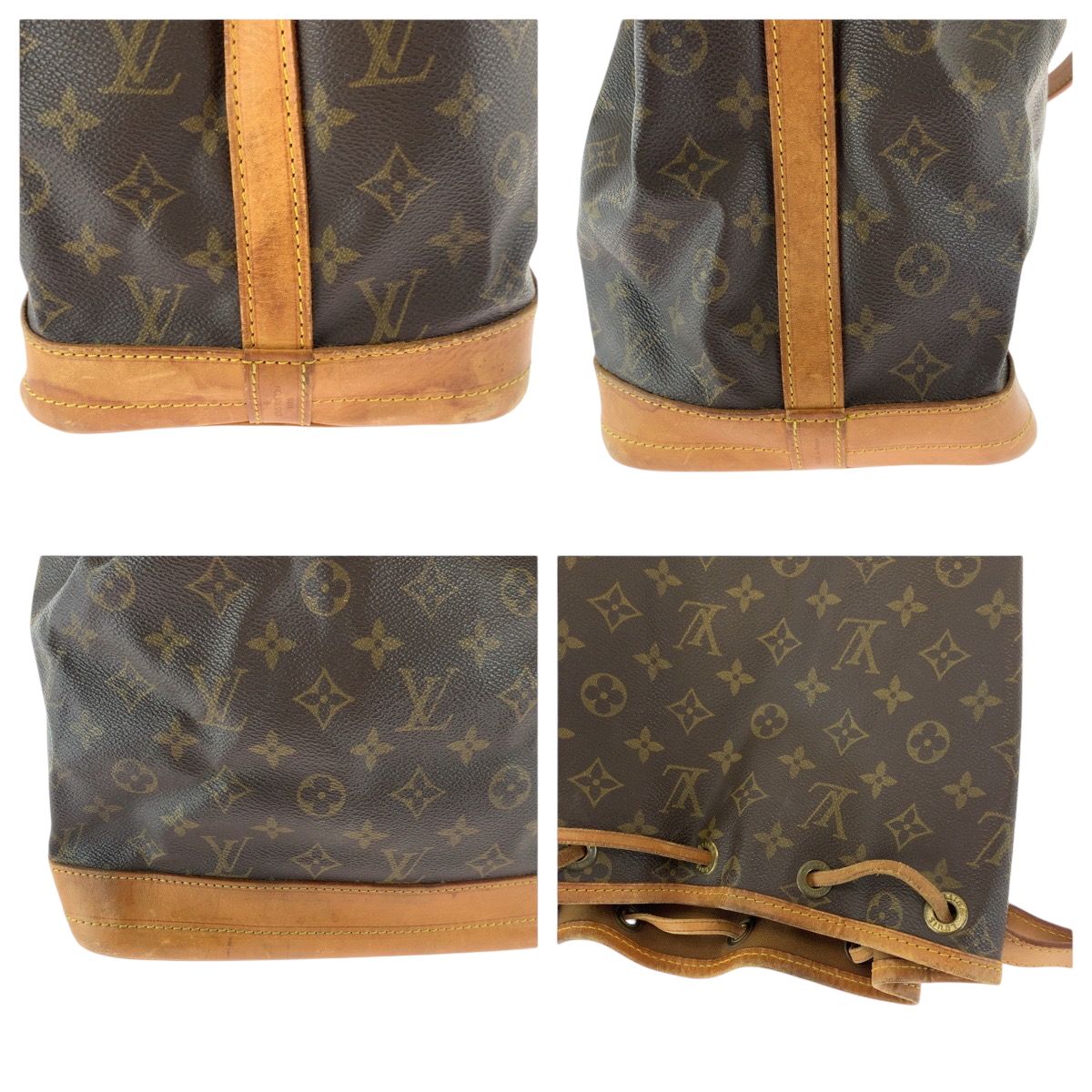 LOUIS VUITTON ルイヴィトン モノグラム ノエ ブラウン ゴールド金具  