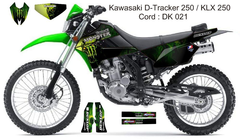 08-20 KLX250 DトラッカーX カワサキ デカール dg10 - メルカリ