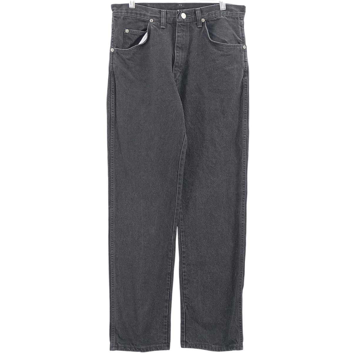 古着 ラングラー Wrangler ブラックデニム ストレートデニムパンツ メンズw32相当|eaa419017