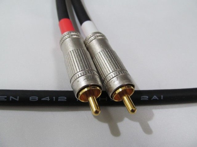 RCAケーブル 2本1セット 【送料無料】2.5m×2本 ベルデン8412(BELDEN)