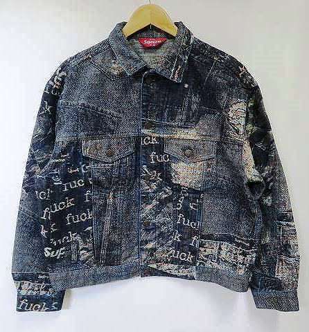 s23g-338x【中古】Supreme ｼｭﾌﾟﾘｰﾑ 23SS Archive Denim Jacquard