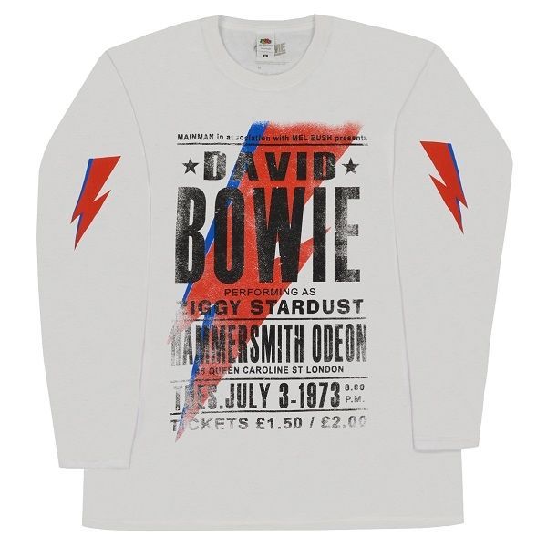 デヴィッド・ボウイ バンドTシャツ M 1973年ハマースミス公演 DAVID