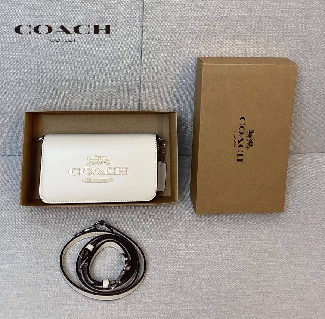 COACH コーチ Andrea カメラバッグトニー クロスボディ ショルダーバッグレディース新作アウトレット品ホワイトCT778