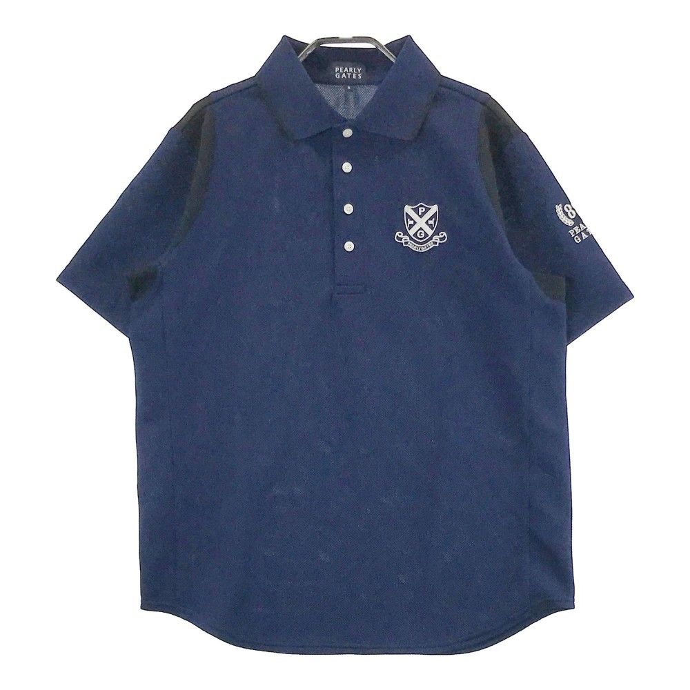 PEARLY GATES ネイビーポロシャツ サイズ5 早い者勝ち‼️PEARLY GATES ネイビー ポロシャツ サイズ5 PEARLY GATES