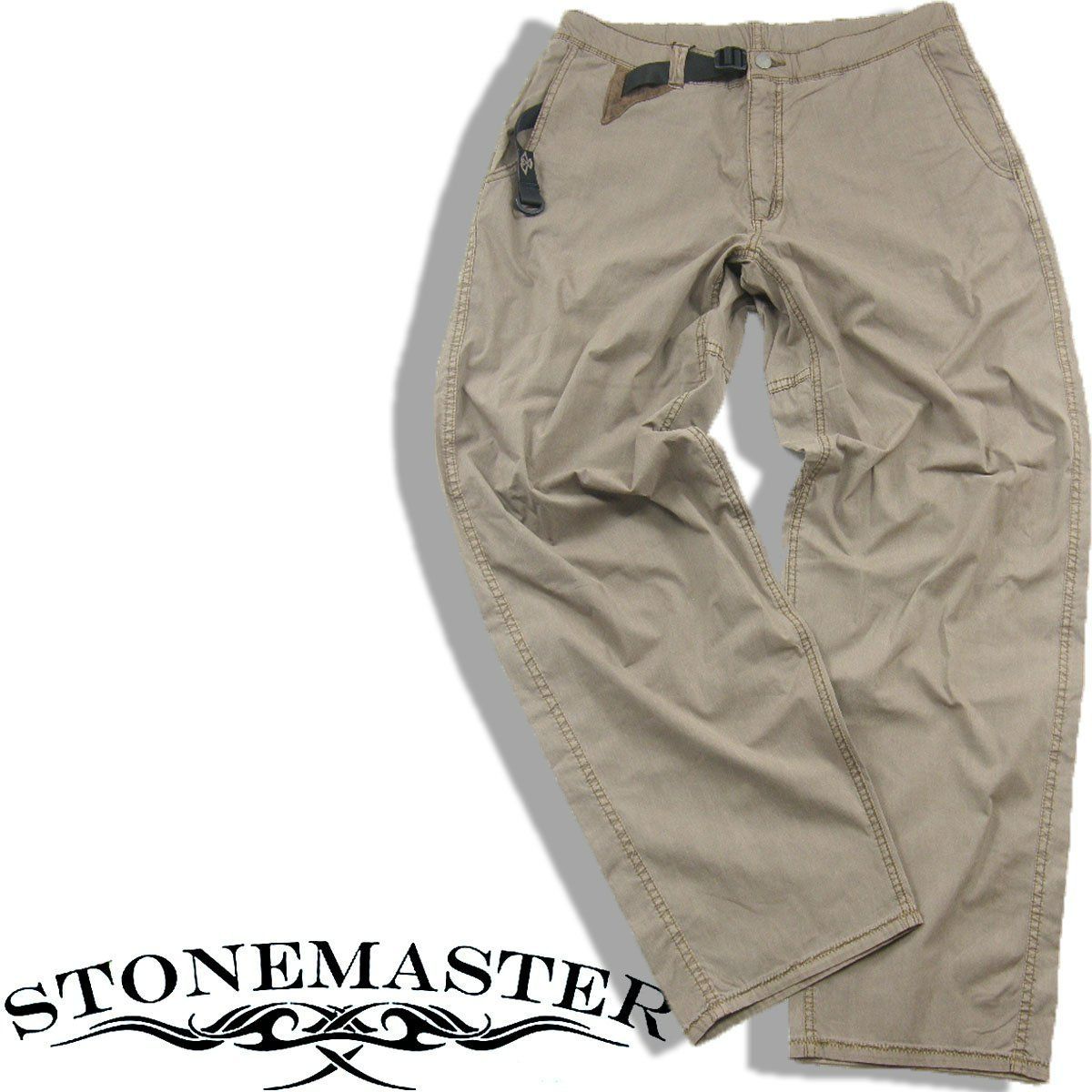 【新品】 別注 STONEMASTER × EDIFICE / ストーンマスター × エディフィスクライミング パンツ SM HYBRID PANT ストレッチ ポケッタブル アウトドア キャンプ タウンユース ガーメンドタイ 製品染め コヨーテ