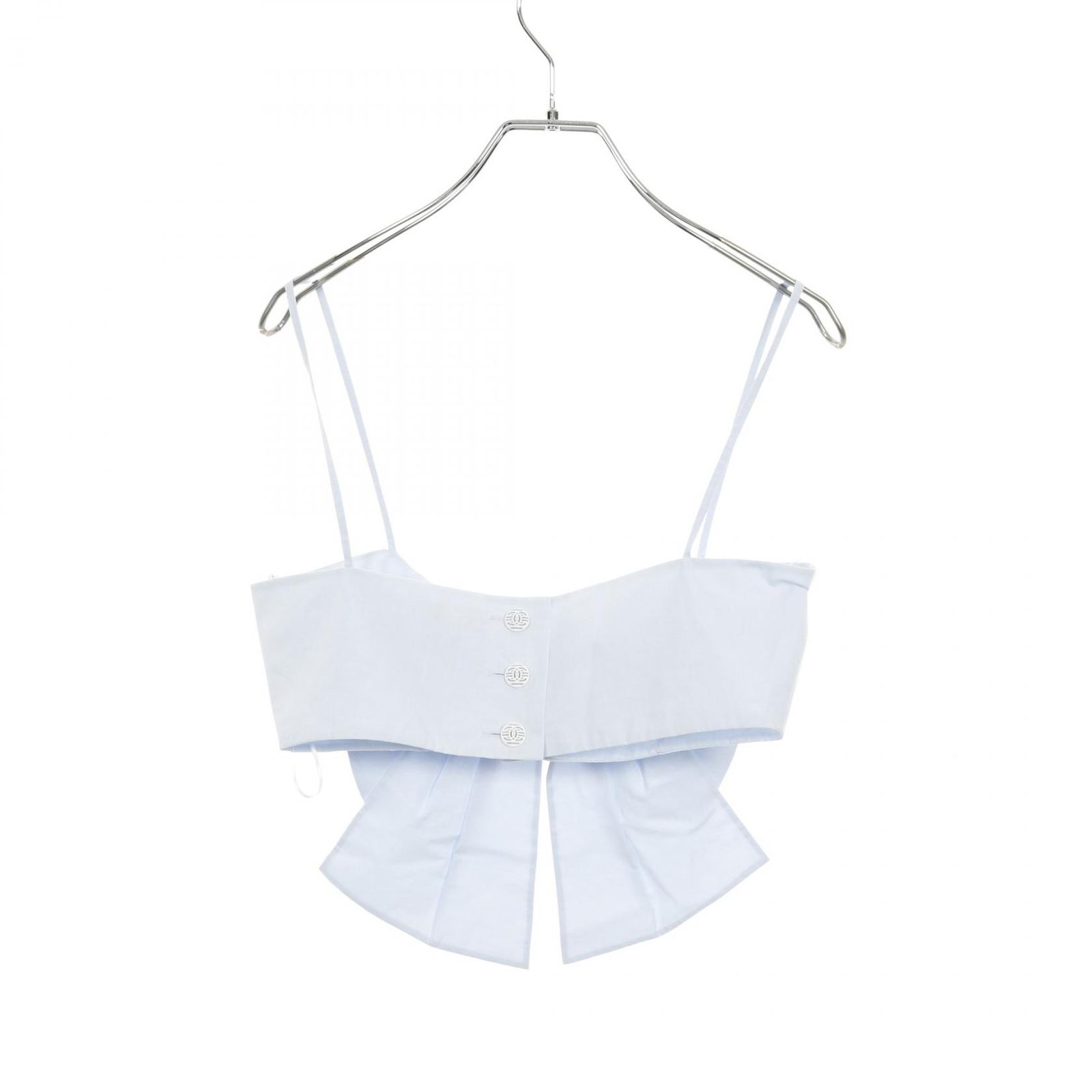 シャネル CHANEL キャミソール ココボタン コットン レディース A