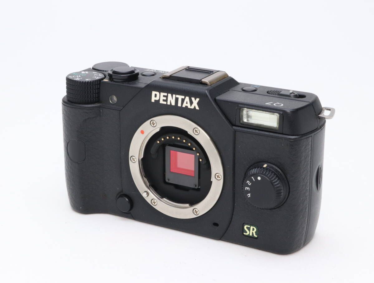 B 並品 PENTAX ペンタックス Q 7 02 ZOOM ズームレンズキット ブラック シャッター回数2900 初期不良 対応 110 104