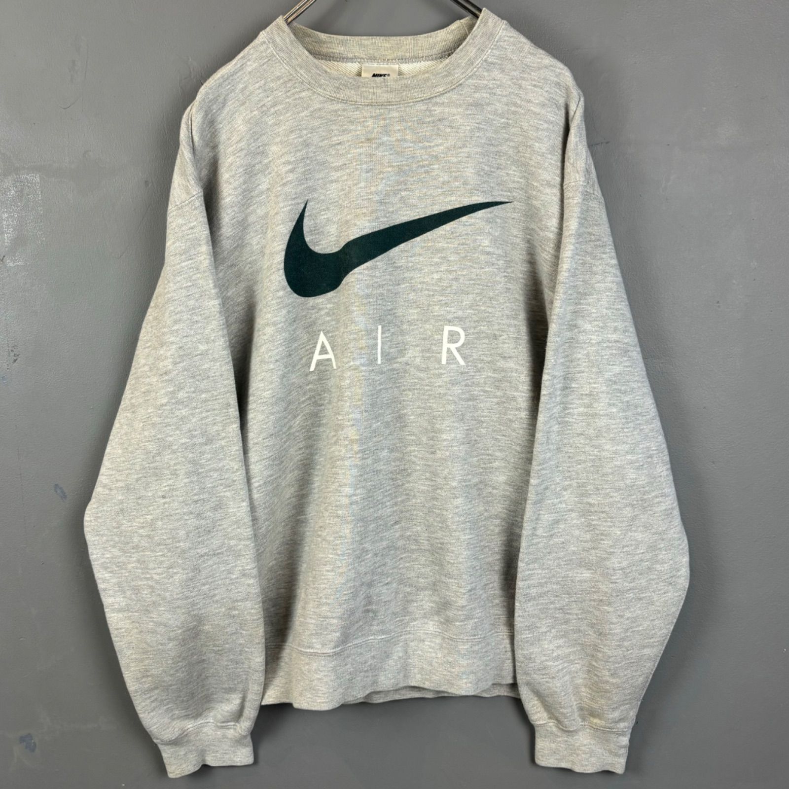 90s Vintage OLD NIKE AIR Swoosh 銀タグ スウェットトレーナー プル 