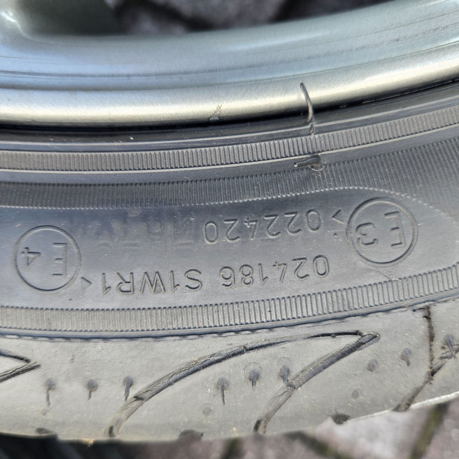 ★7822K★ボルボ８５０　T5R純正 タイタン 4本 スタッドレス用・純正戻し・スペア・補修用など 他V70等流用にも ボルボ ８５０T－5R タイタン 純正ホイール ４本セット １７インチ