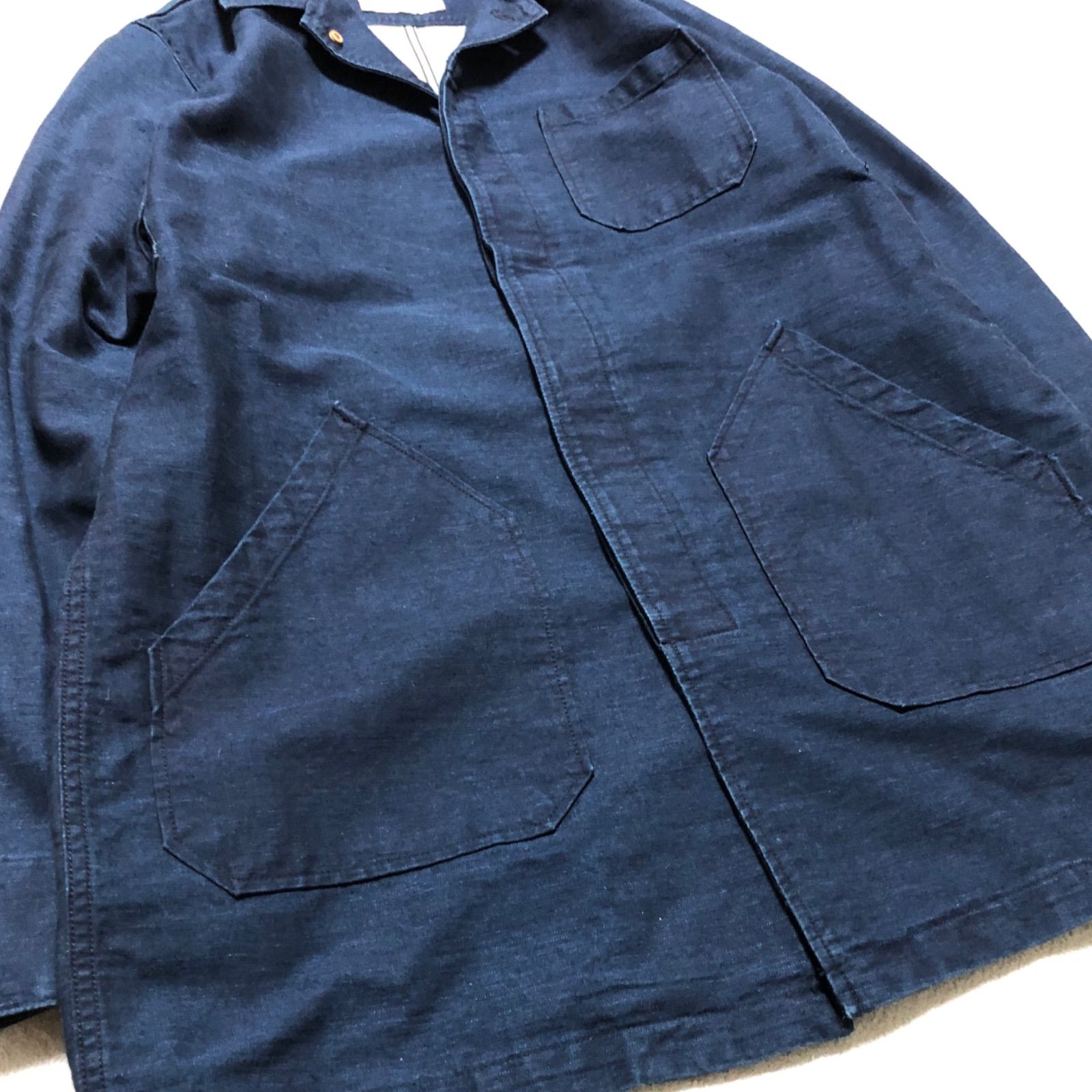 バックサテンショップコート ワークコート