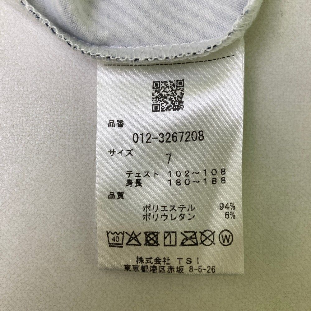 サイズ：7 NEW BALANCE GOLF ニューバランス  裏起毛 ハイネック 長袖Tシャツ ロゴ総柄 ホワイト系 [240101435177] ゴルフウェア メンズ ストスト サイズ：7 NEW BALANCE GOLF ニューバランス 裏起毛 ハイネック
