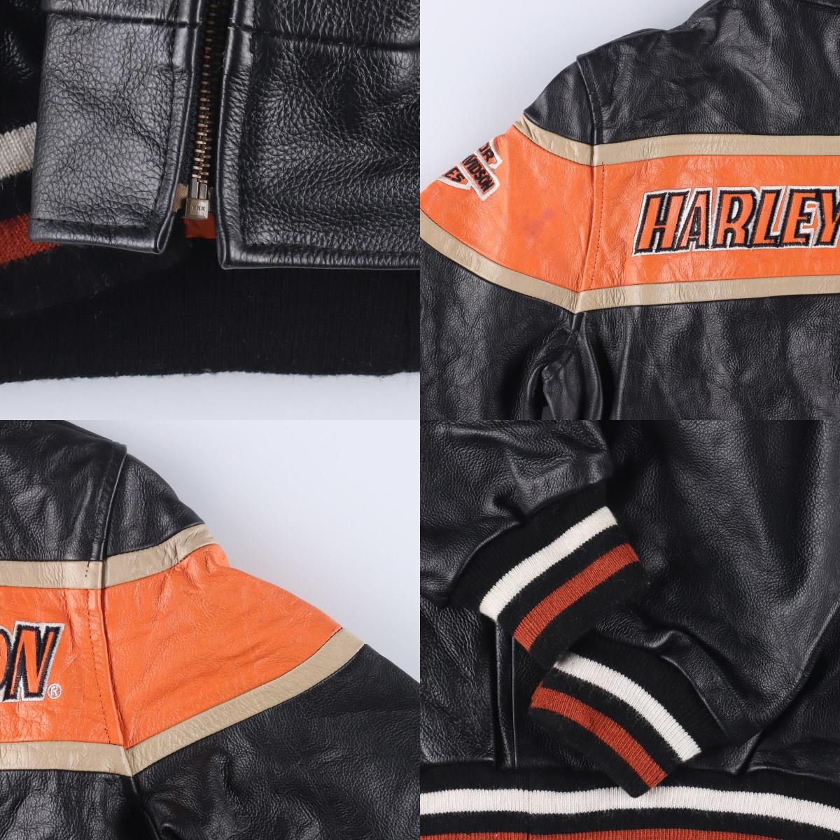 【Harley-Davidson】 シングルライダースジャケット Harley-Davidson SMALL SCREAMIN EAGLE THUNDER VALLEY Leather