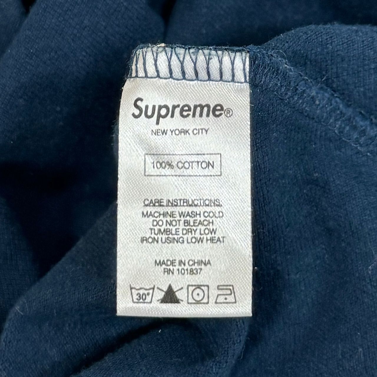 Supreme 16AW 鹿の子スモールボックスロゴカットソー ロンT