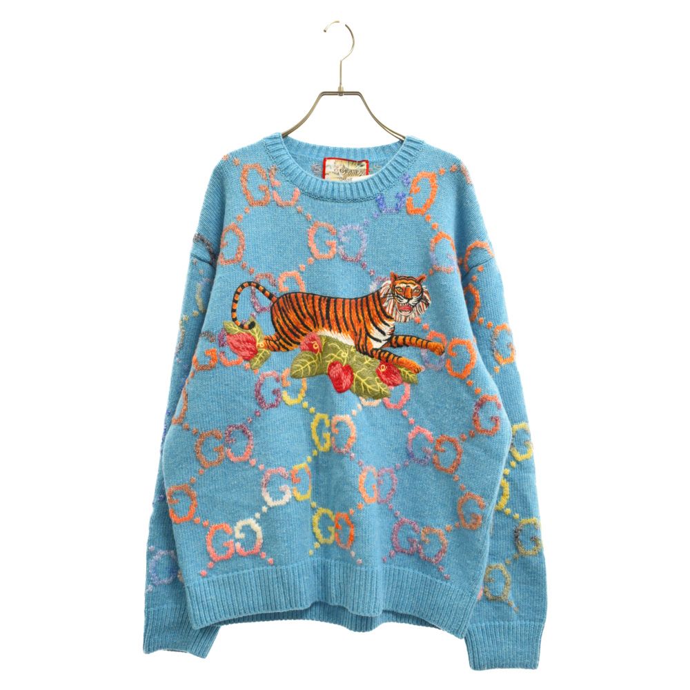 GUCCI (グッチ) 22SS Tiger GG Jacquard Wool Sweater タイガー GG