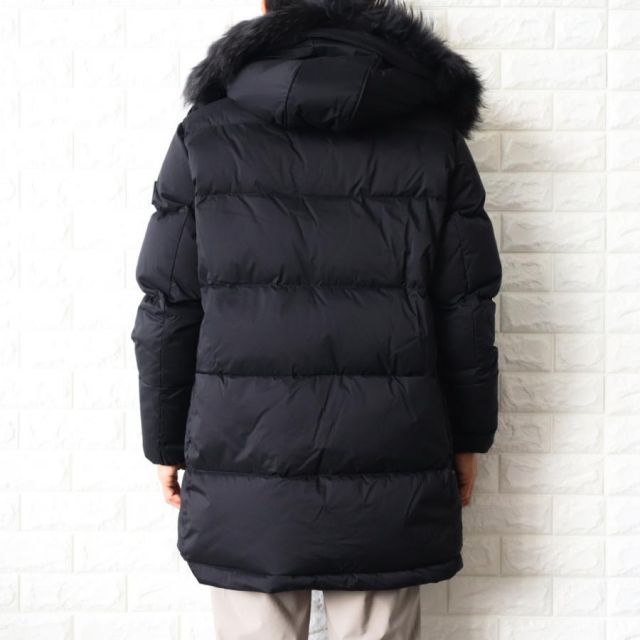 タトラス ダウンジャケット メンズ ファー ダウンコート ブラック 黒