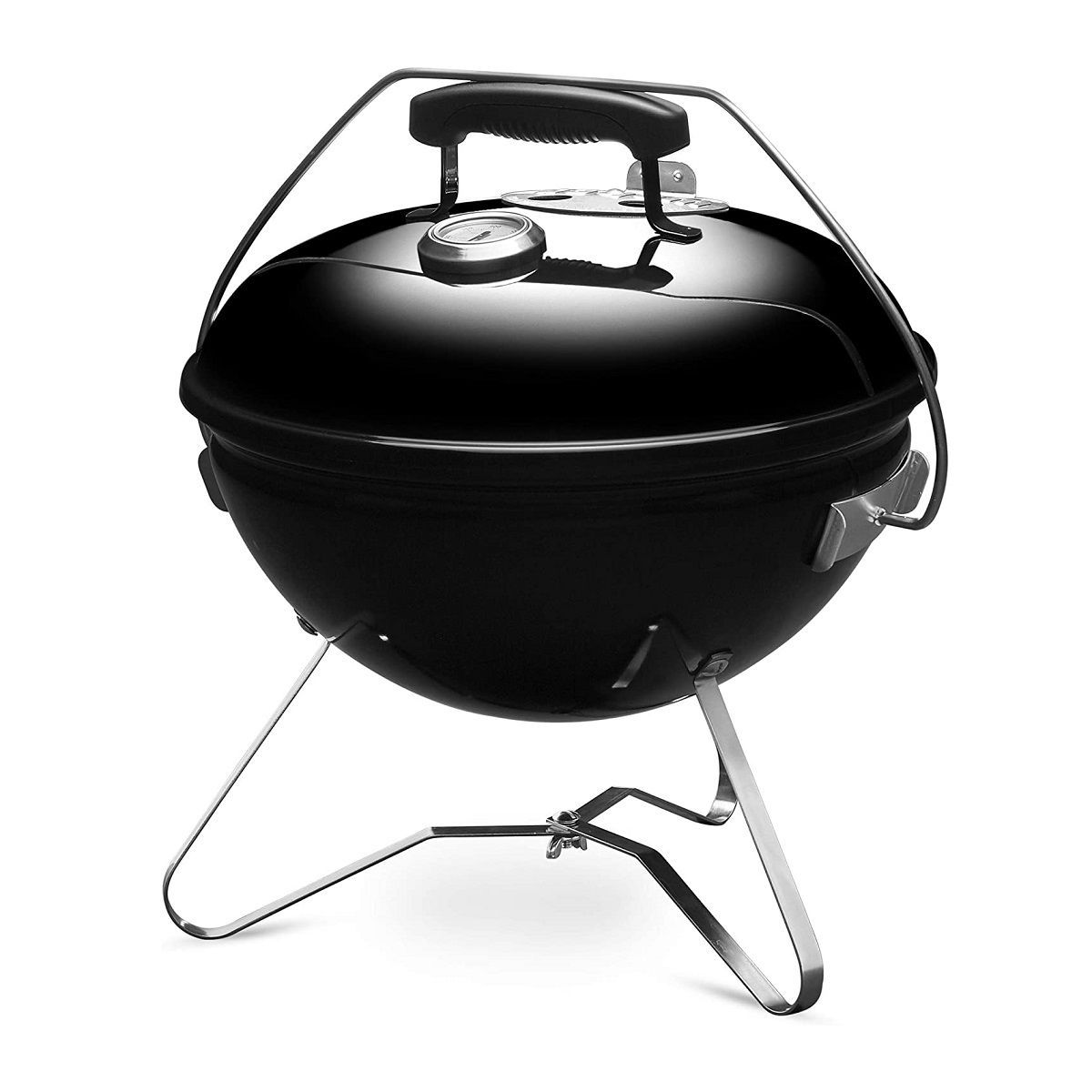 ♥ ウェーバー Weber 持ち運びに便利な スモーキージョープレミアム 37cm 温度計付き 黒