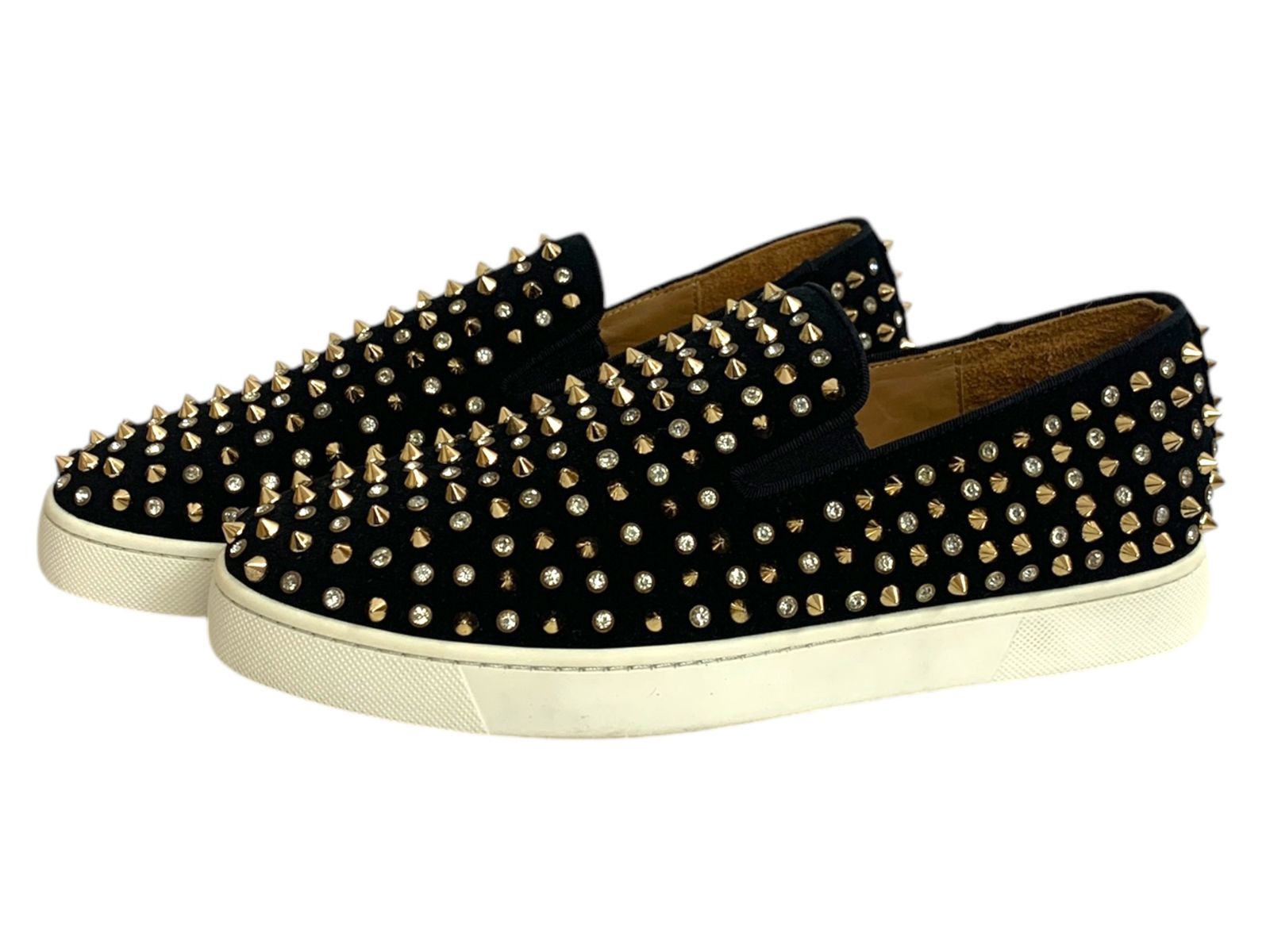 クリスチャンルブタン YACHT SPIKES FLAT CALFデッキシューズ Christian Louboutin (クリスチャンルブタン) YACHT SPIKES FLAT CALF