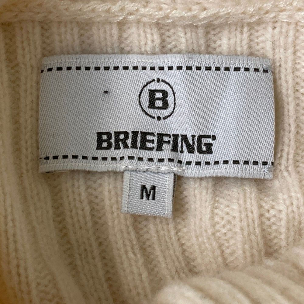 サイズ：M BRIEFING GOLF ブリーフィング  タートルニットセーター  ベージュ系 [240101422595] ゴルフウェア レディース ストスト サイズ：M BRIEFING GOLF ブリーフィング タートルニット