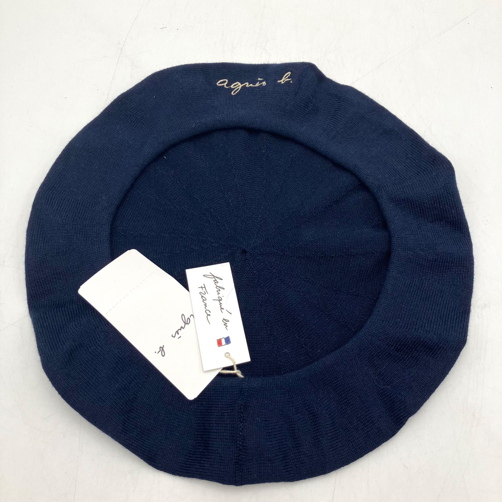 タグ付き 未使用 フランス製 agnes b アニエスベー ベレー帽