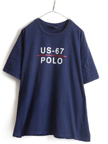 00s 大きいサイズ XL □ POLO SPORT ラルフローレン ロゴ プリ - T