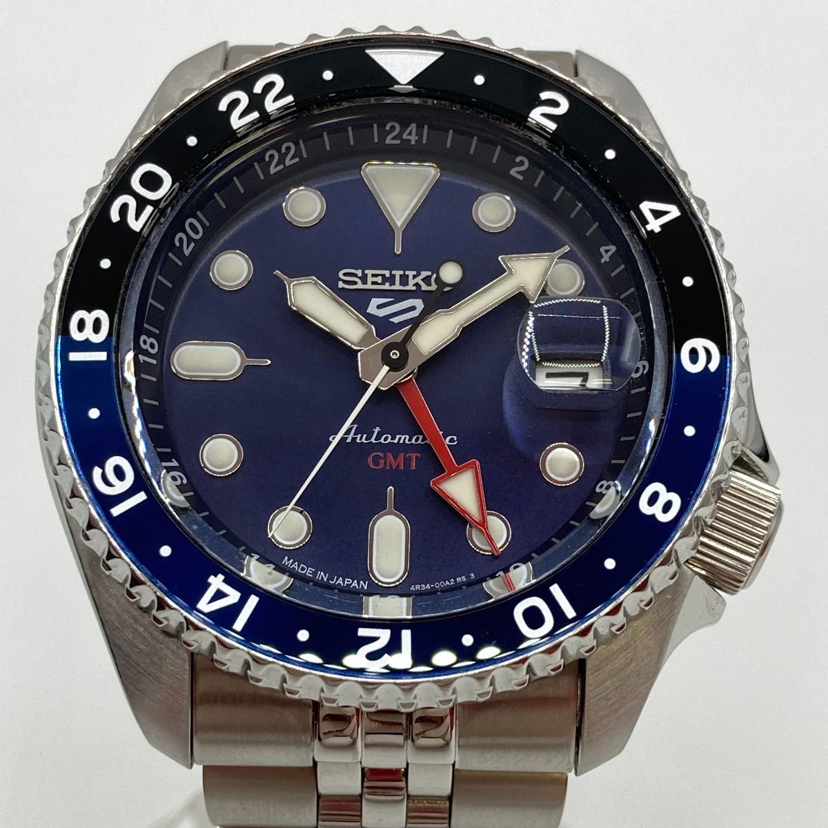 セイコー 　GMT　5スポーツ 4R34-00A0 SEIKO automatic watch GMT 4R34-00A0 Black/blue | eBay