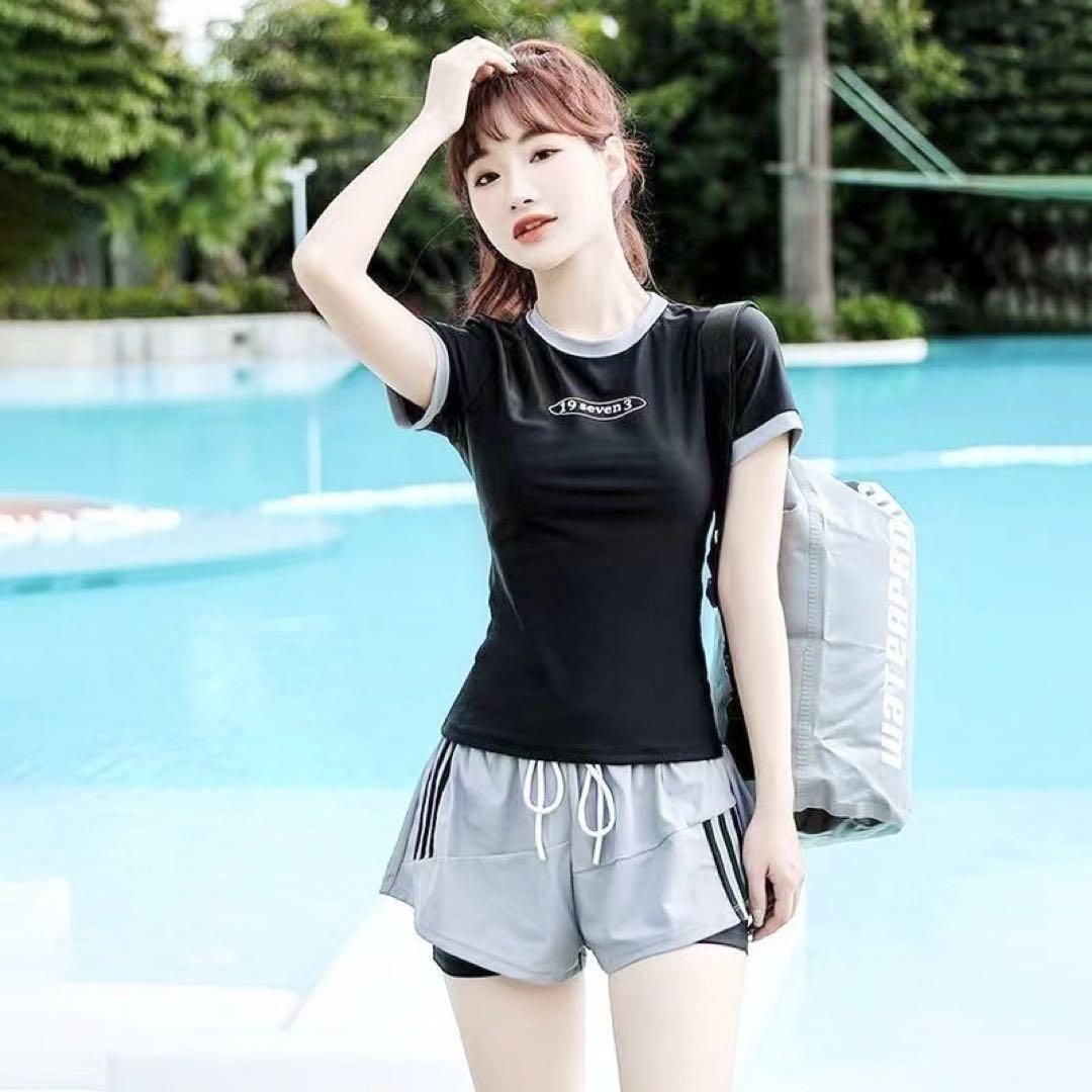 中学生　女子　水着 マイクロビキニブラ・アンダーウェアセット ママ ラッシュガード セット 水着 中学生 女子 おしゃれ 水着 レディース体型カバー レ（レディース  スイムウェア セパレート 体型カバー イイ おしゃれ フリルなし クラシック ノンワイヤー ビキニ レディース 水着）