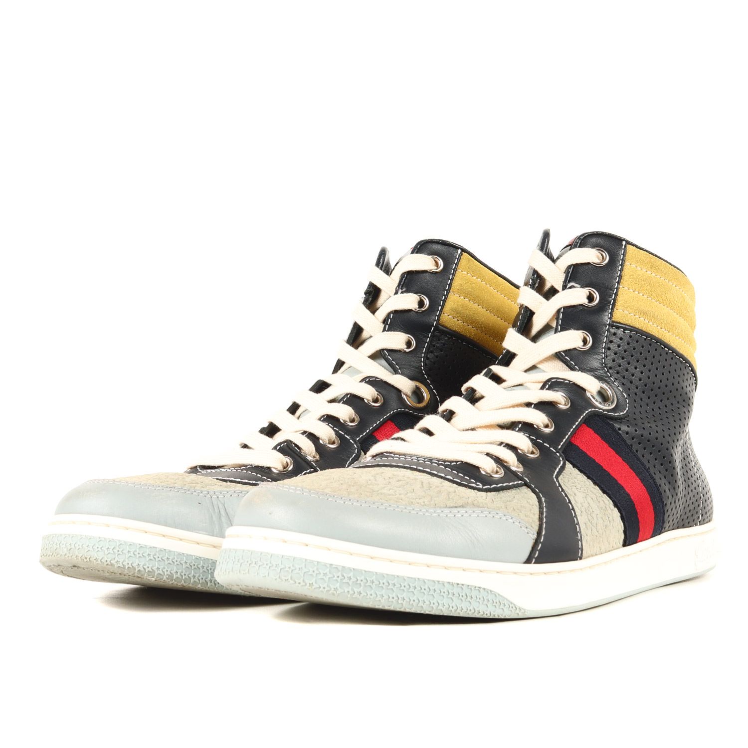 GUCCI グッチ サイズ:8 1/2(26.5cm) / クレイジーパターン レザー 