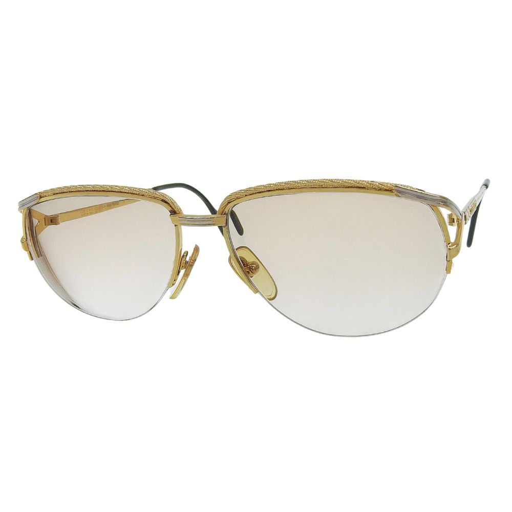 ティファニー TIFFANY-Co. アイテム T318 Lunettes ルネッツ 23K ゴールドペースト ブロー 金張 眼鏡 サングラス 57□15 度入 ユニセックス