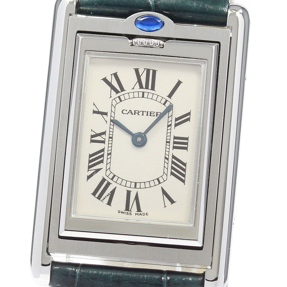 カルティエ CARTIER W1011258 タンクバスキュラントMM クォーツ メンズ美品_870290