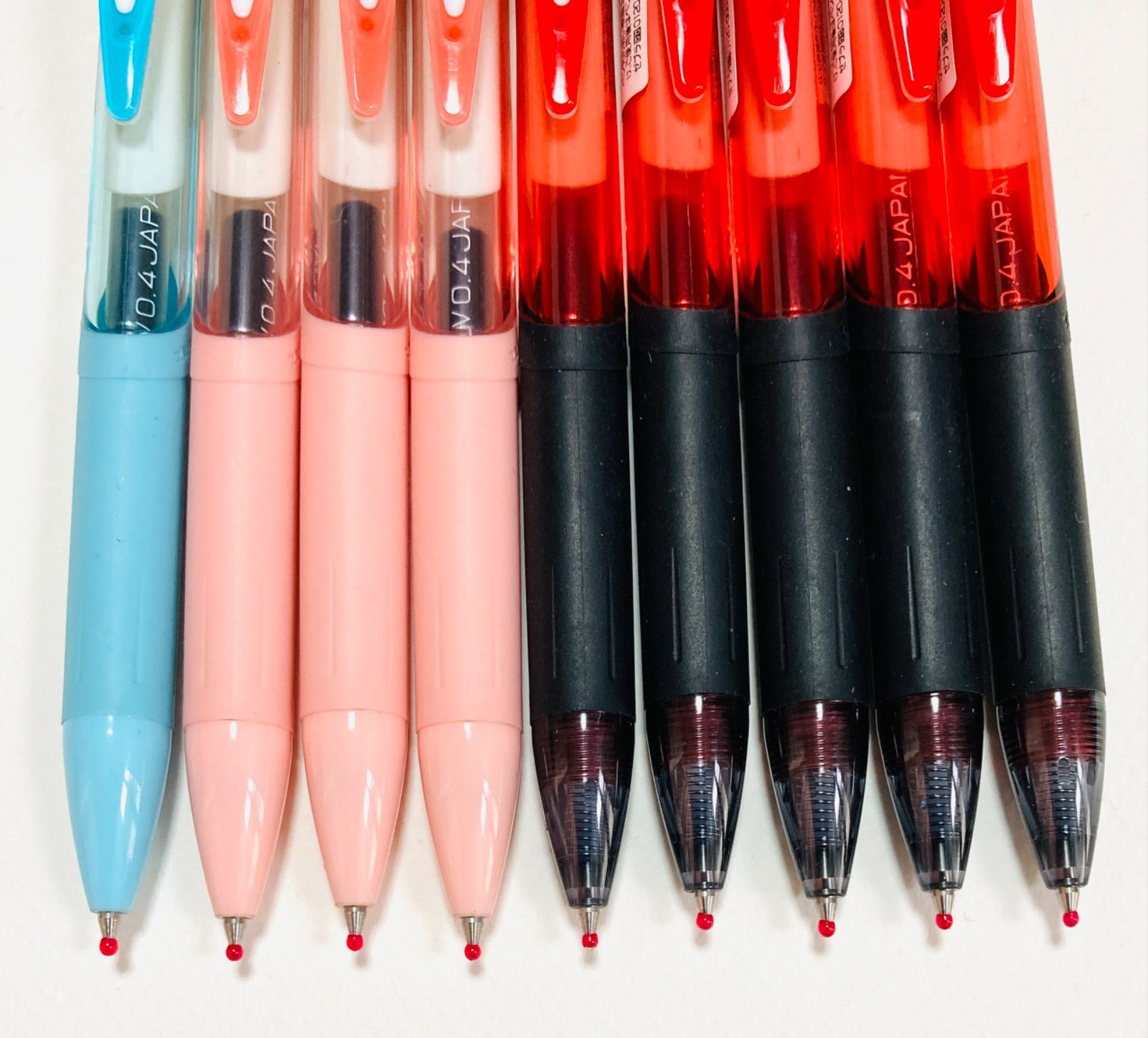 ゼブラ サラサドライ SARASA dry 0.4mmボールペン 赤・黒 9本