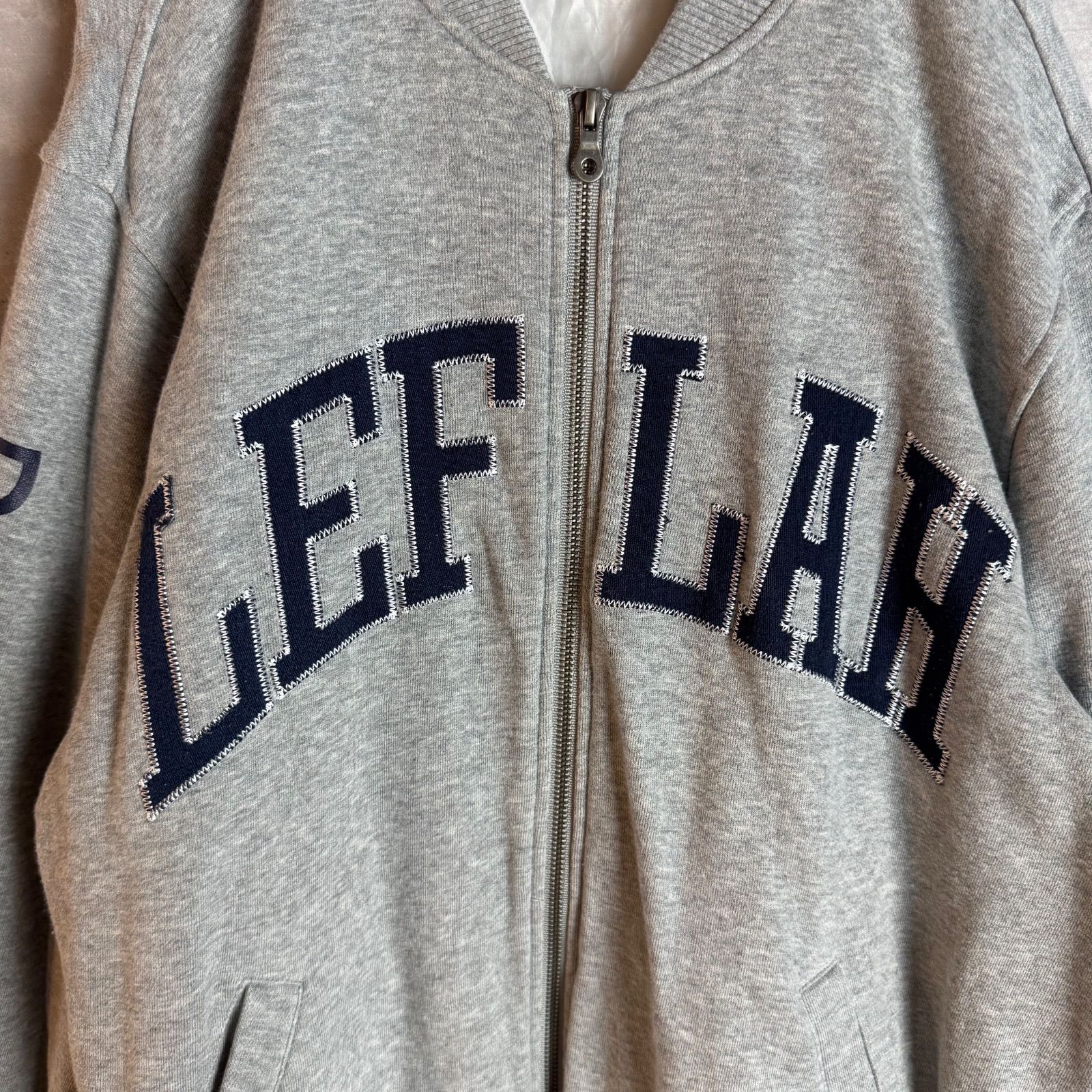 希少 LEFLAH レフラー 刺繍ロゴ スウェット パーカー ジップパーカー 