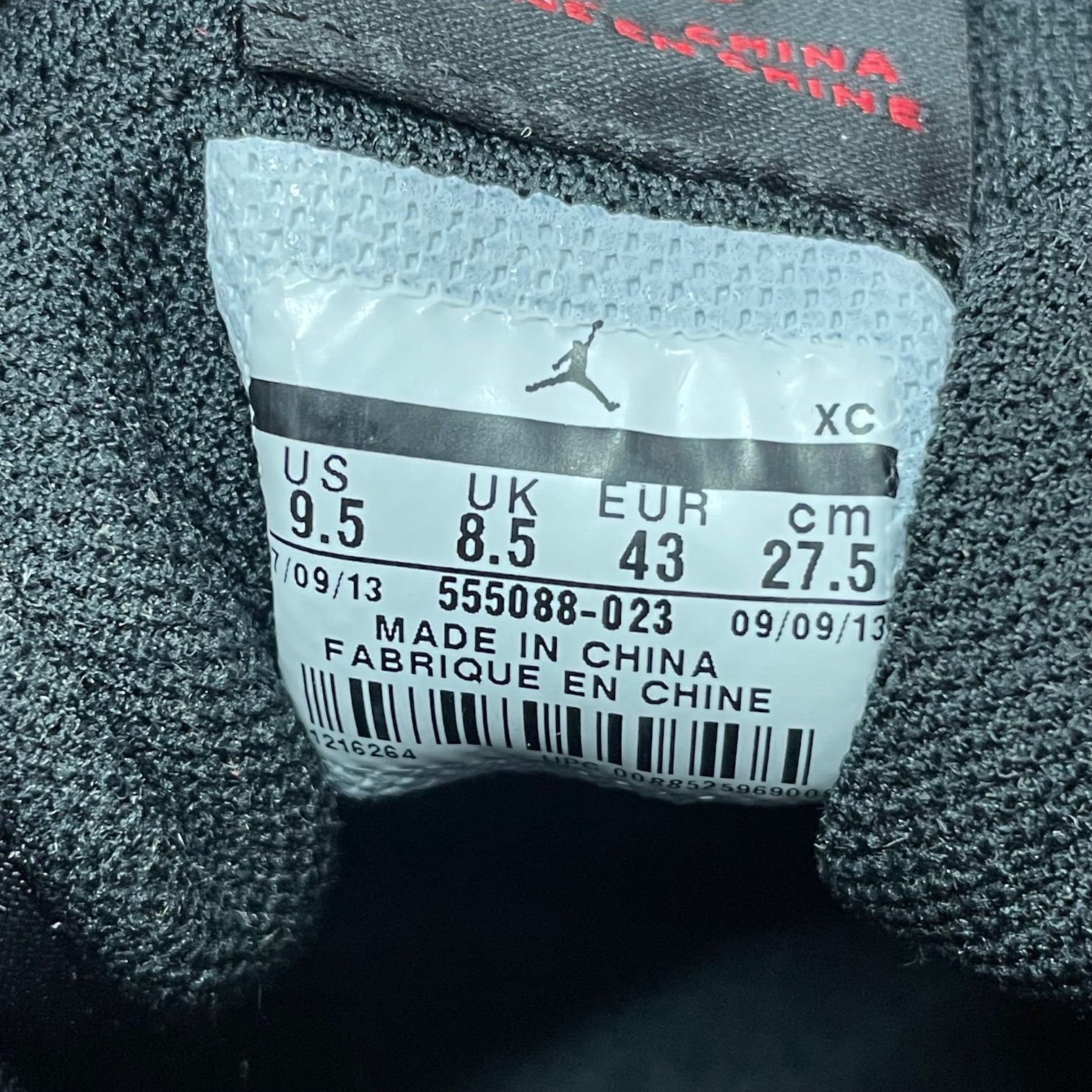 新品 NIKE AIR JORDAN 1 RETRO HIGH OG BRED 555088-023 2013年製 