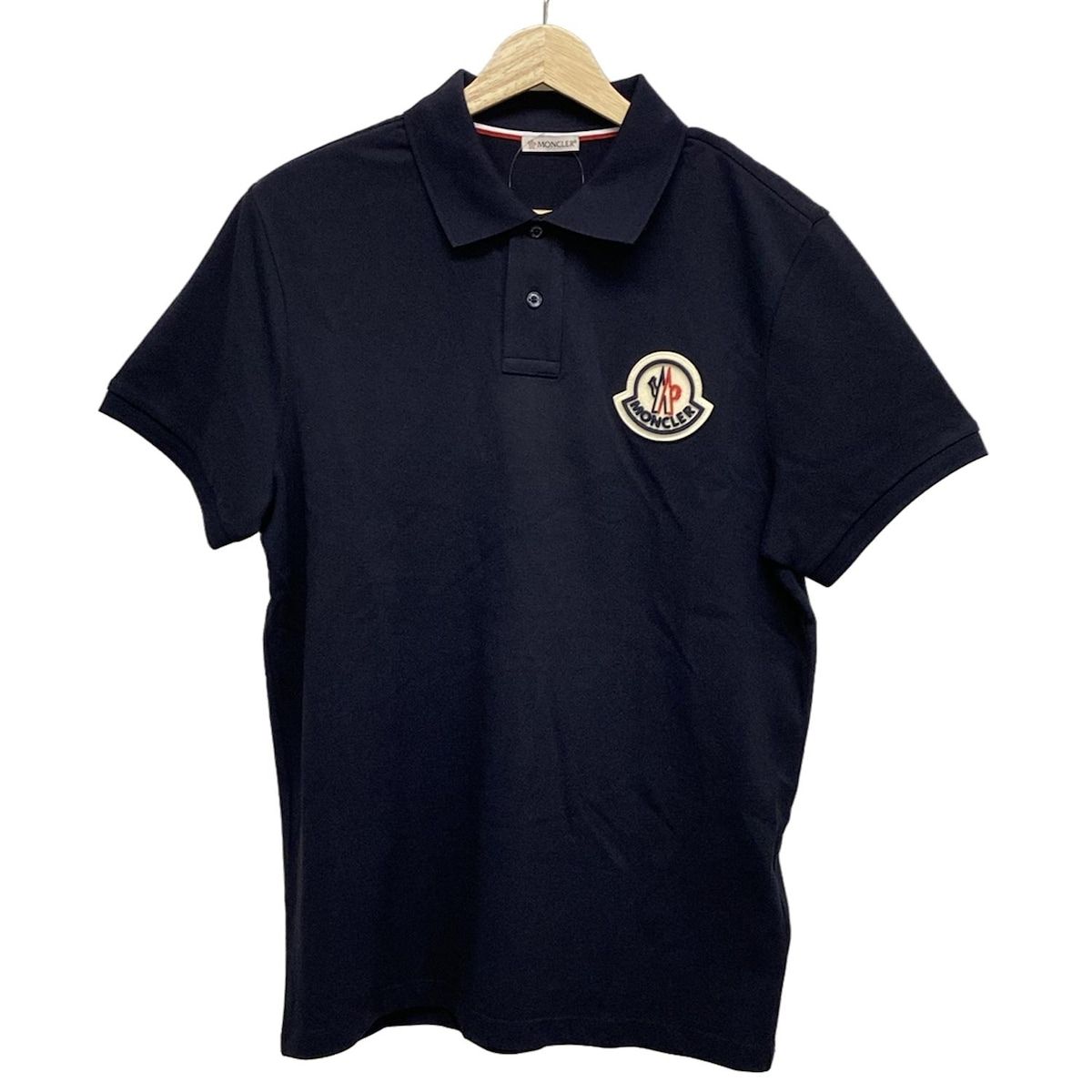 美品mocler モンクレール ポロシャツ ネイビー サイズM MAGLIA