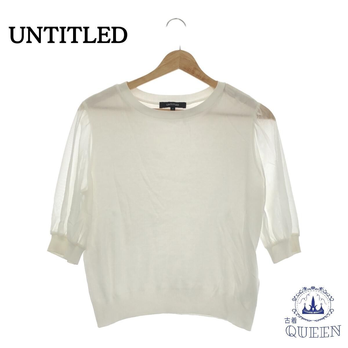 ☆極美品☆ UNTITLED アンタイトル トップス カットソー ブラウス 七分 