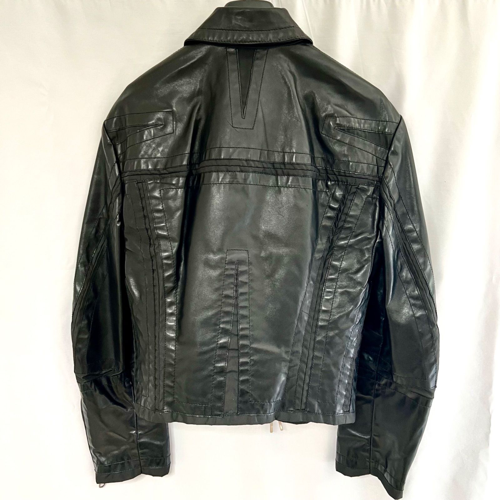 DIRK BIKKEMBERGS】レザージャケット メンズ46 黒 ブラック M - メルカリ