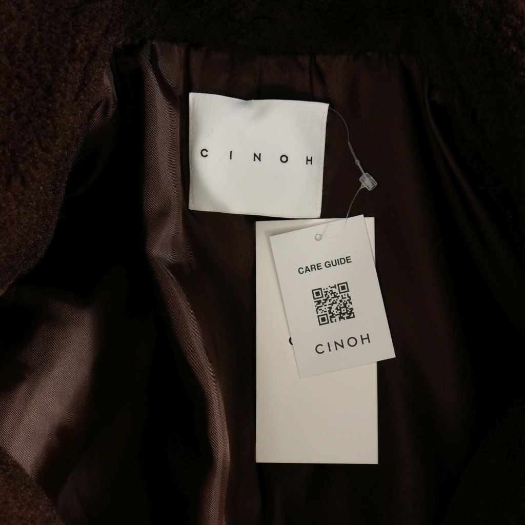 CINOH BOA COCOON COAT ダークブラウン 36 CINOH BOA COCOON COAT ダークブラウン 36 CINOH BOA COCOON