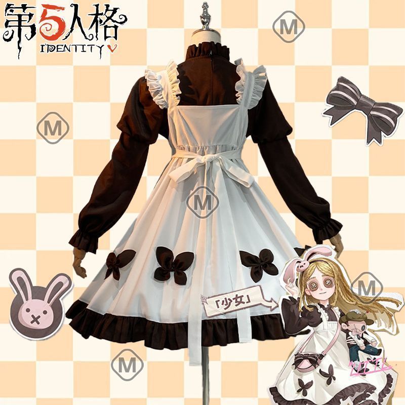 第五人格 コスプレ衣装 小さな少女 デザイン 長款フルセット 二次元アニメ風 完全再現 ゲームキャラクター仕様 ハロウィン 仮装 パーティー 撮影会 舞台演出用 推し活 誕生日プレゼント 大人＆キッズ対応 豪華コスチューム