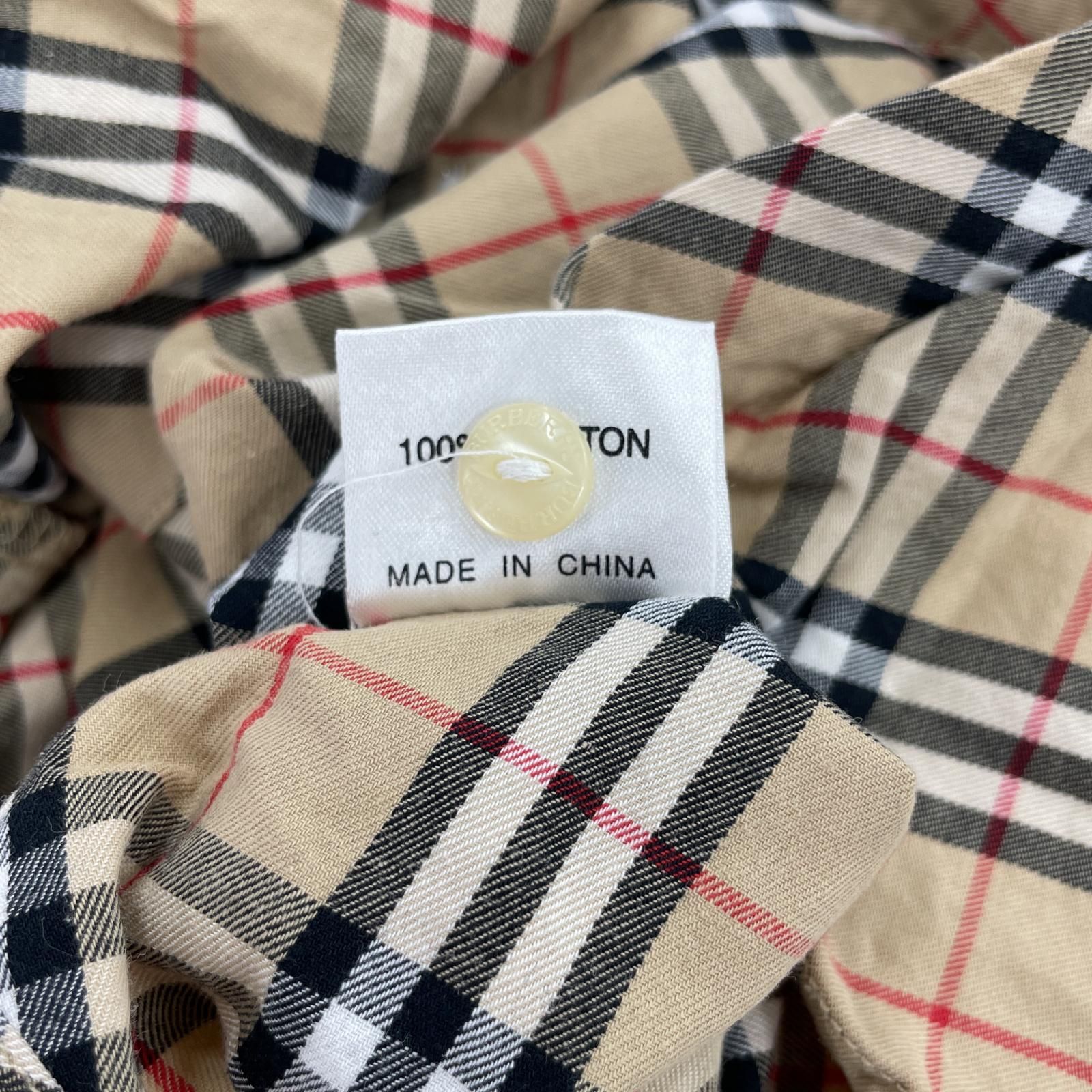 BURBERRY バーバリー　長袖シャツ　チェック　ベージュ　Sサイズ BURBERRY（バーバリー） シャツ ブランド 長袖シャツ チェックシャツ