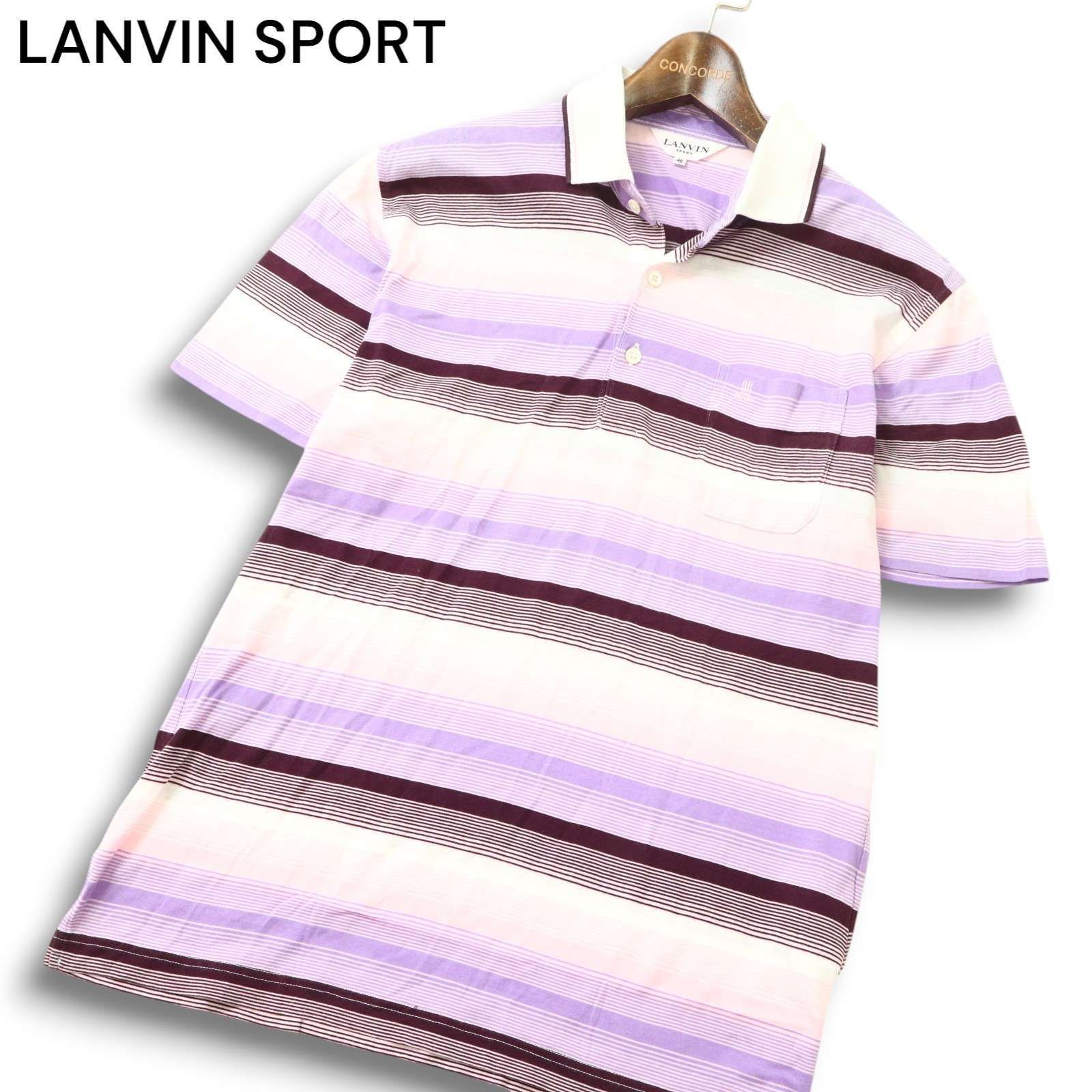 LANVIN SPORT ランバン スポーツ ゴルフ 春夏 ロゴ刺繍☆ 半袖