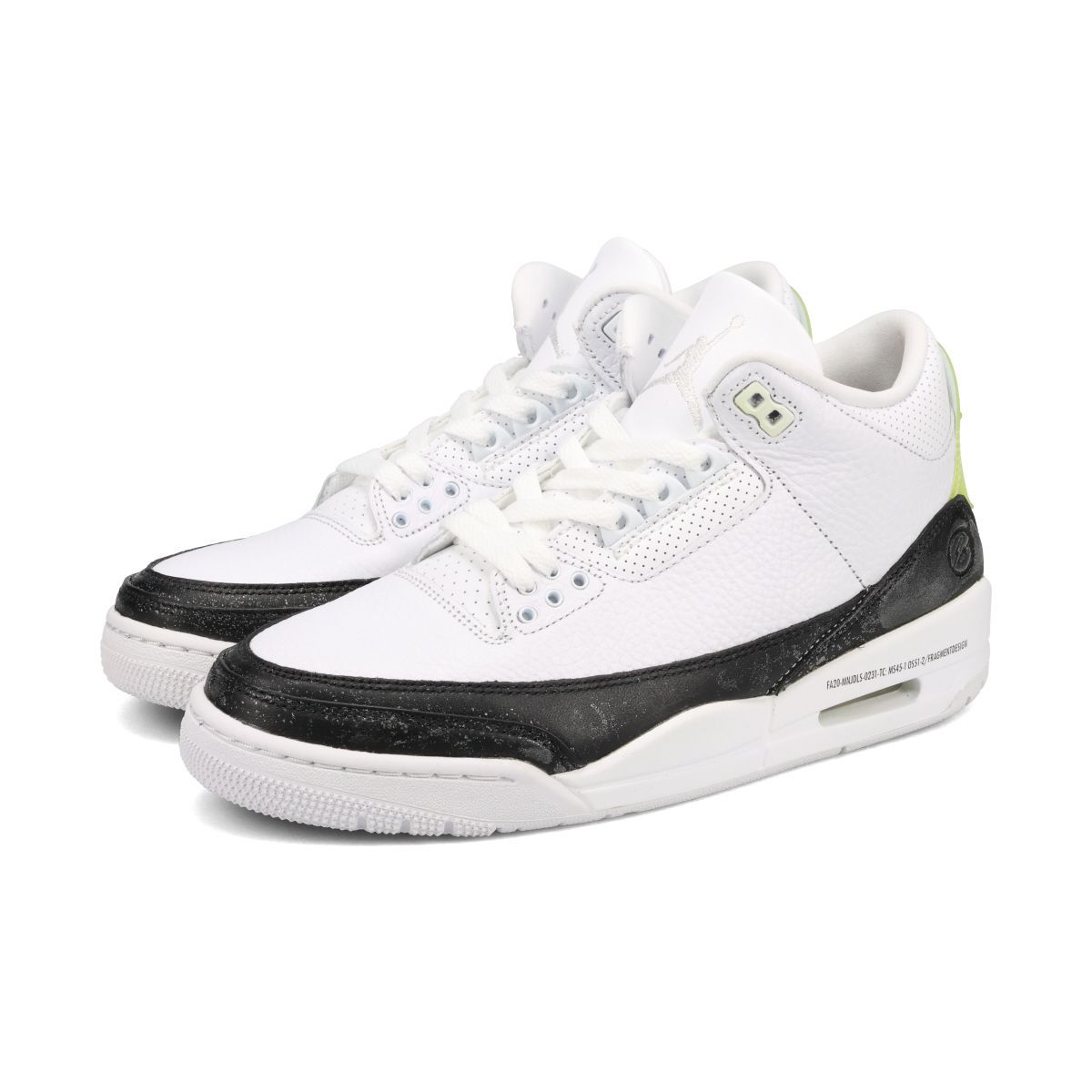 NIKE AIR JORDAN 3 RETRO SP WHITE/BLACK/WHITE -FRAGMENT DESIGN- US8 