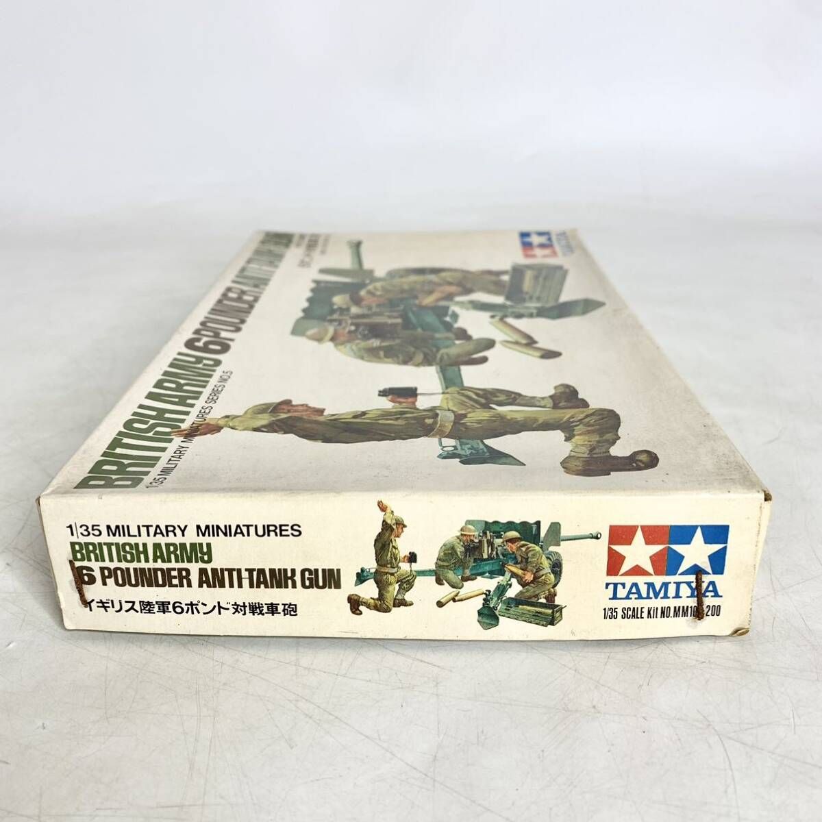 未組立 タミヤ TAMIYA 1/35 イギリス陸軍 6ポンド対戦車砲 プラモデル MM105 現状品