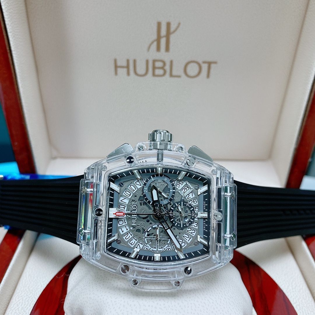 革新技術 HUBLOT ビッグバン ユニコ メンズ|完全透明酒樽型×ハイブリッド機芯|クールな透明美学 | |