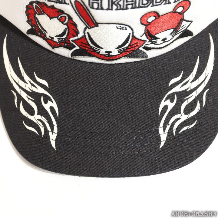 帽子 kkk Vintage Kawasaki Red White & Black Ninja Trucker Mesh